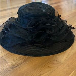 Black Derby hat